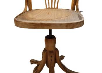 Stare krzesło PRL obrotowe gięte w stylu Thonet