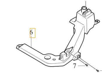 VOLVO XC40 prawy wspornik uchwyt mocowanie blotnika 32234762