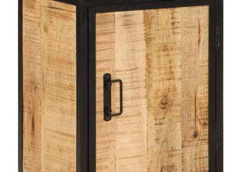 Szafka łazienkowa 40x30x50 cm lite drewno mango i żelazo WM-358573