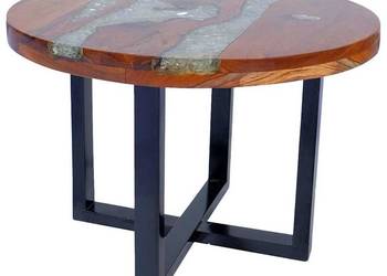 vidaXL Stolik kawowy z drewna tekowego i żywicy(SKU:243466)