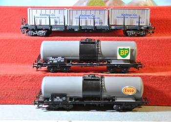 LILIPUT nie PKP cysterna wagon kontenerowy platforma 1:87