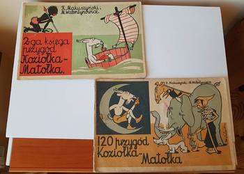 Zestaw 2 bajek Koziołek Matołek, Kornel Makuszyński, 1956 i 1957 rok