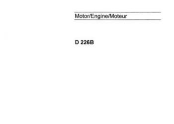 MWM D226B silnik instrukcja naprawy