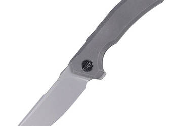 Nóż składany WE Knife Quixotic Gray Titanium, Silver Bead Blasted CPM 20CV…