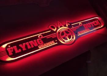 DAF LED mirror 100x25cm 24v multicolor, 3m cable lenght + ciggarete lighte…