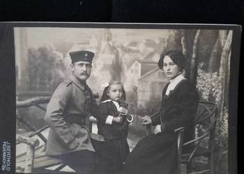 Stara fotografia kartonik żołnierz