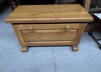 Masywna ciężka dębowa skrzynia komoda 88cm
