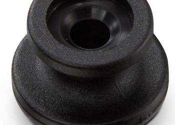 Zaczep okrągły linki napinającej na burtę, tworzywo sztuczne, czarny do li…