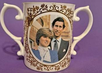 Lady DIANA Spencer z księciem Karolem 1981 KUBEK VINTAGE