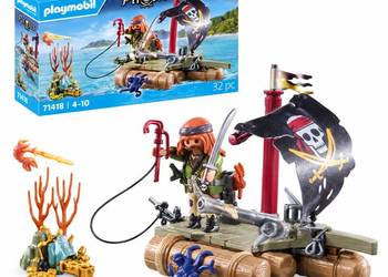 PLAYMOBIL Pirates 71794 – Piracka tratwa ze skarbem, 41 elementów