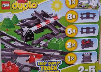 LEGO DUPLO 10506 Tory kolejowe + pudełko