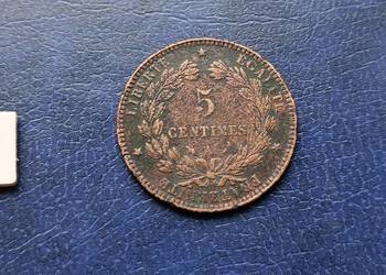 Stare monety 5 centymów 1897 Francja