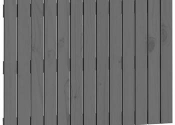 Wezgłowie łóżka szare 825x3x60 cm lite drewno sosnowe WM-824855
