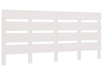 Wezgłowie łóżka białe 140x3x80 cm lite drewno sosnowe WM-821343
