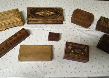 Stare drewniane pudełka