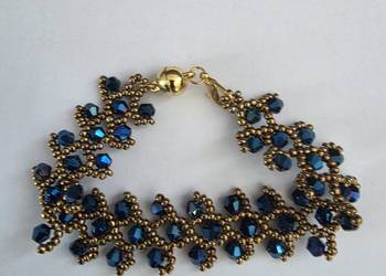 Koronkowa damska bransoletka  - dł. 18,5 cm