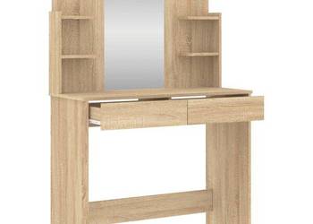 vidaXL Toaletka z lustrem, dąb sonoma, 96x39x142 cm(SKU:837576)