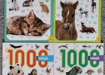 Moje kochane zwierzaki Koty Konie 1000 naklejek Zwierzęta Dinozaury komplet