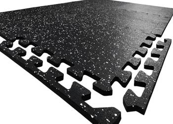 Mata puzzle 2w1 Gumowo-Piankowa ACTIV FIT do ćwiczeń siłownia crossfit