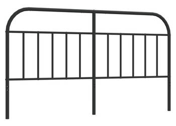 Metalowe wezgłowie czarne 180 cm WM-353671