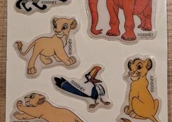 Król Lew naklejki stickers vintage 90