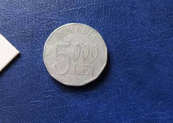 Stare monety 5000 lej 2002 Rumunia