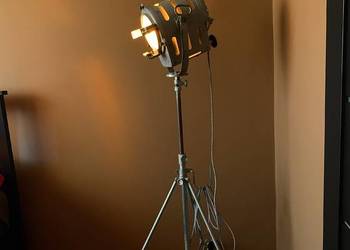 Zabytkowa lampa filmowa PRL Vintage loft