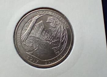 Stare monety 1/4 dolar 2017 P Ozark USA