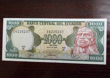 Banknot 1000 sucre Ekwador