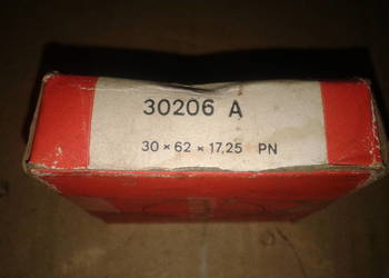 łożysko stożkowe 30206 FŁT 30x62x17.25 mm prawdziwy oryginał z czasów PRL