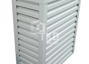 Osłona pompy ciepła 90x40x140 cm biały TKD188