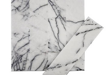 Płytki marmurowe z marmuru Lilac, gr.1 cm, wykończenie satynowe