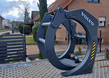 Wielki chwytak do drewna Volvo 3.5m3 do ładowarki L150 L180 L220 liebherr