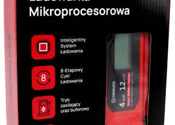 Automatyczna ładowarka mikroprocesorowa Enerblock 12V 4A AGM GEL EFB