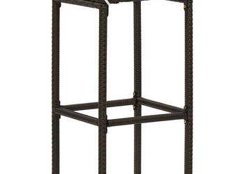 Stołki barowe z poduszkami 6 szt. brązowe polirattan WM-313448