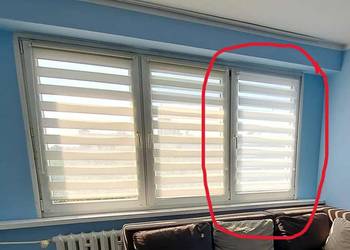 Roletka dzień noc 71cm szerokości biała krem