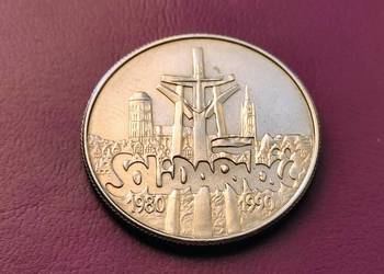 Moneta - 10.000 ZŁOTYCH 1990 - SOLIDARNOŚĆ - Mennicza