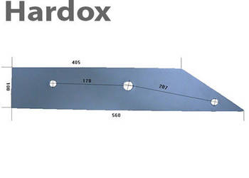 Płoza krótka HARDOX 43201152/L części do pługa REGENT