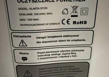 Oczyszczacz powietrza Klarta Stor 70W