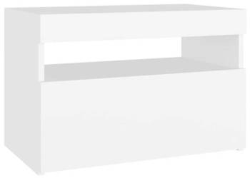 vidaXL Szafka pod TV z oświetleniem LED, biała, 60x35x40 cm(SKU:804409)
