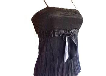 Top czarny Bluzka ramiączka r. 36/38 Koszulka elegancka Amaranto NOWY