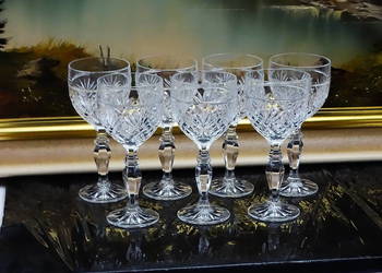 Kieliszki kryształowe – zestaw 6 sztuk – ręcznie szlifowane – pojemność 200