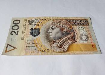 BANKNOT 200 złotych z 1994 roku, pieniądz papierowy BANKNOT 200 złotych z 1994 roku, pieniądz papierowy