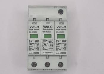 Ogranicznik przepięć OBO V20‑C, typ 2, 3‑fazowy, używany
