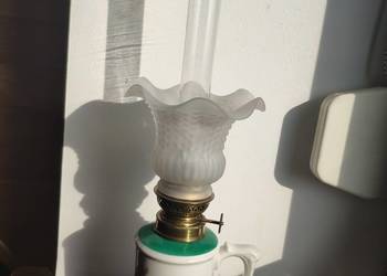 Stara francuska porcelanowa lampa naftowa nr 32