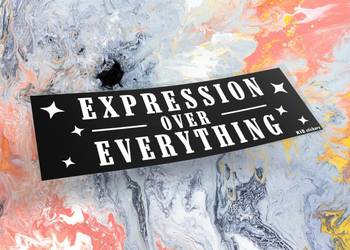 Naklejka K13 + EXPRESSION 12 x 4 cm drift slap jdm