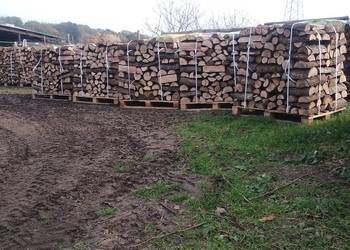 Drewno kominkowe, opalowe ułożone na paletach po 1m3 zapewniam transport