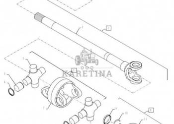 New Holland T6090 T6070 Reman-axle, mfd 191814A9R
