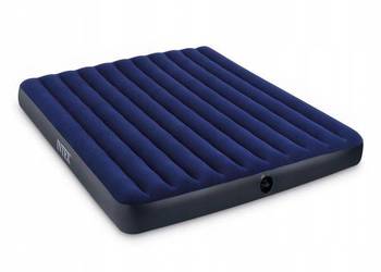 Materac dmuchany dwuosobowy 203x183 cm welurowy INTEX 64755