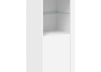 Szafka z oświetleniem LED biała 41x37x100 cm WM-836644